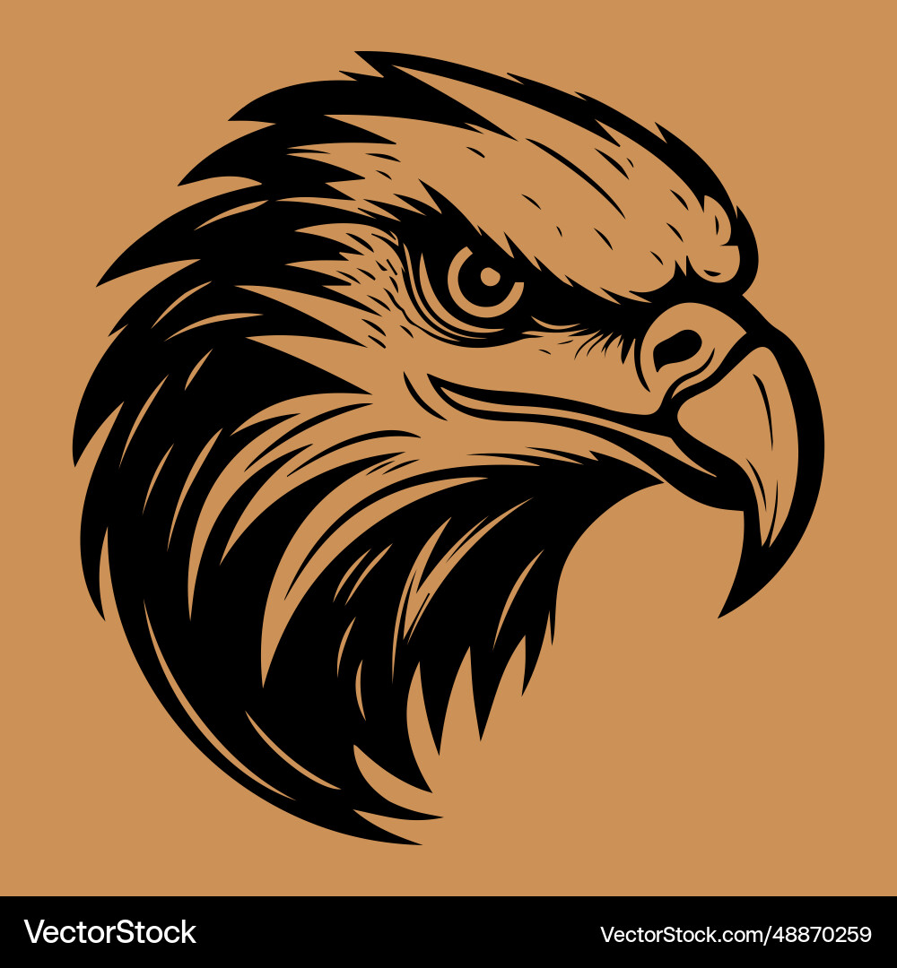 Eagle head logo Royalty Free Vector Image - VectorStock