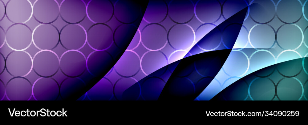 Fluid gradient neon color waves abstract Vector Image