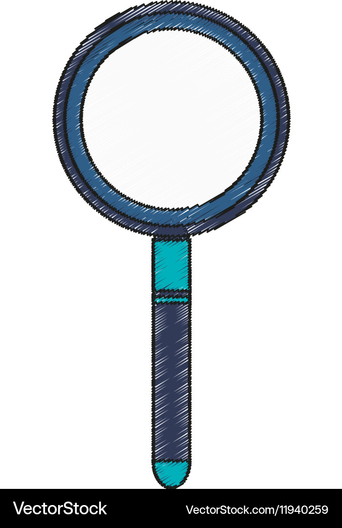 Isolated lupe tool design vector image