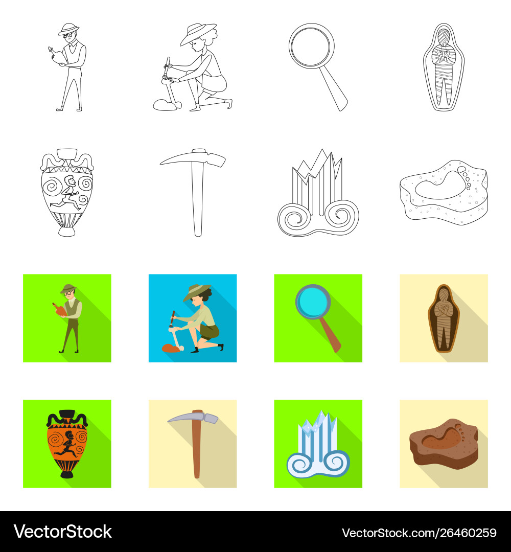 Isolated object story and items icon Vector Image