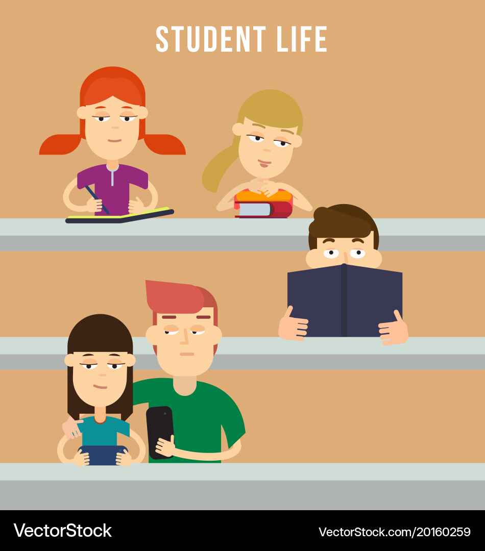 Lectorium in university Vector Image