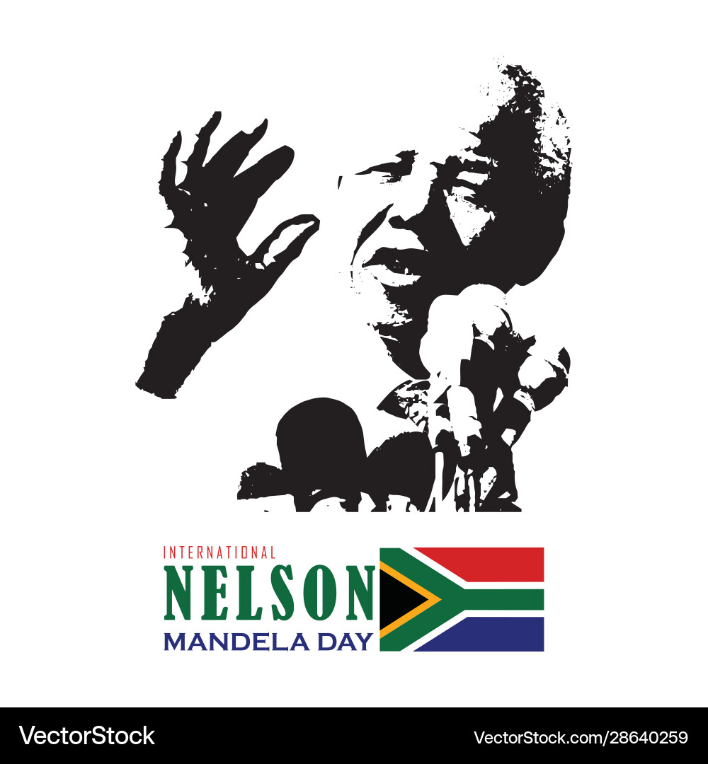Nelson mandela Nelson mandela vector image