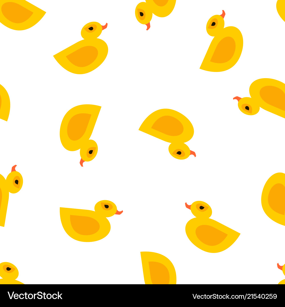 Seamless duck pattern Seamless duck pattern Vector Image