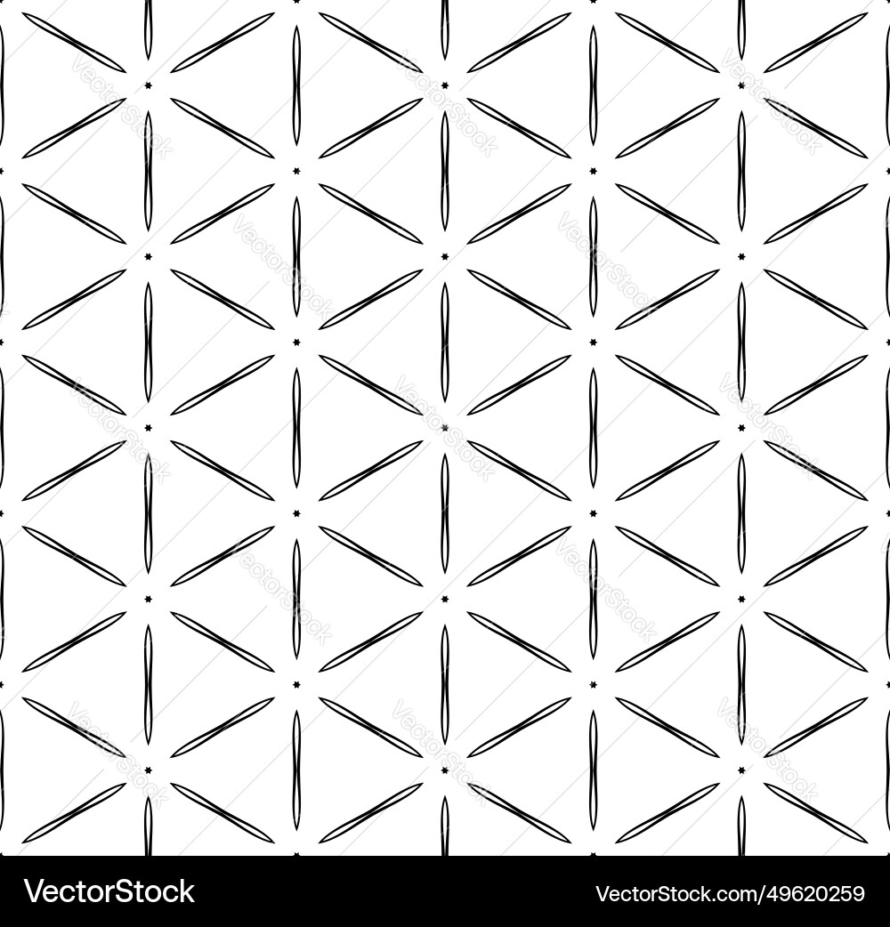Seamless hexagons and triangles pattern vector image