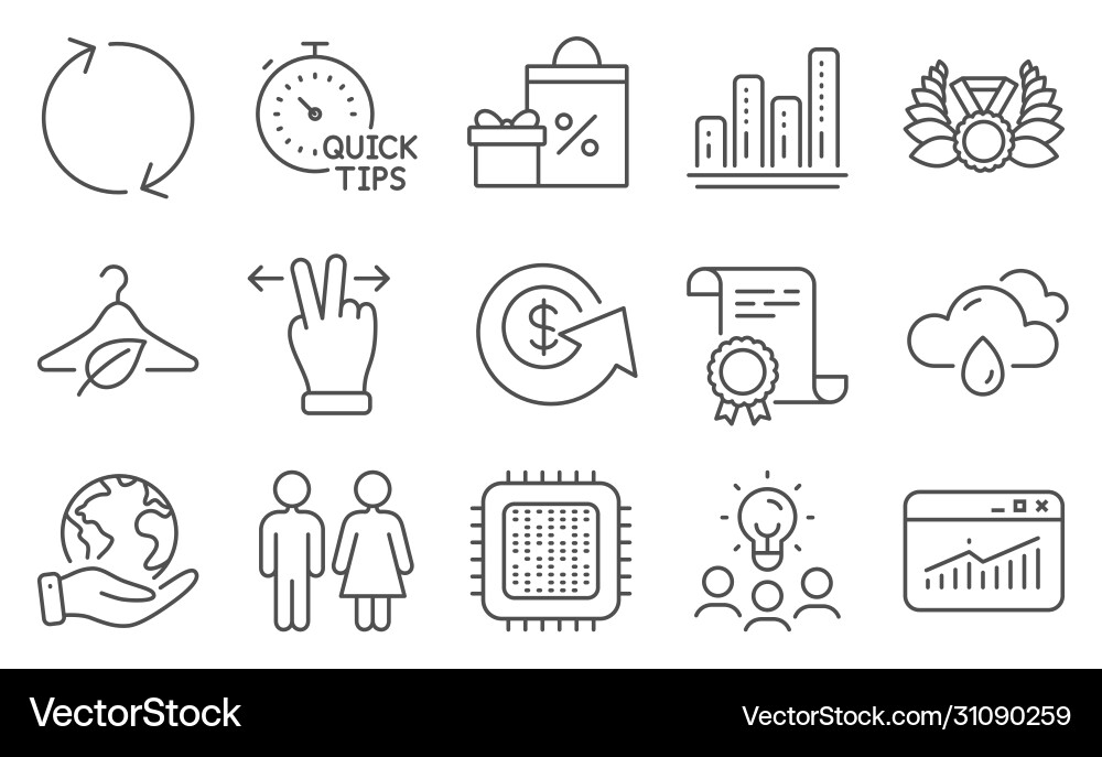 Set business icons such as cpu processor Set business icons such as cpu processor vector image