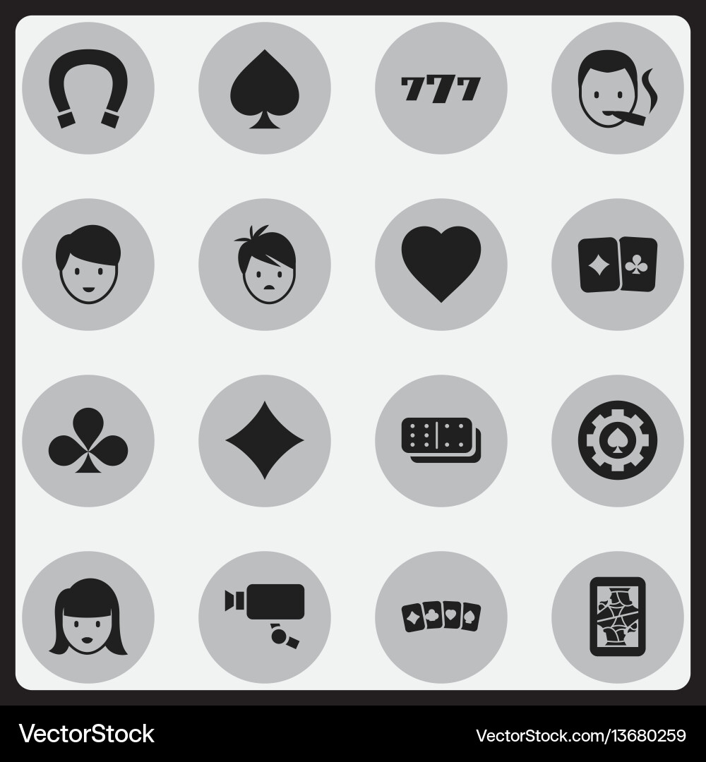 Set of 16 editable game icons includes symbols vector image