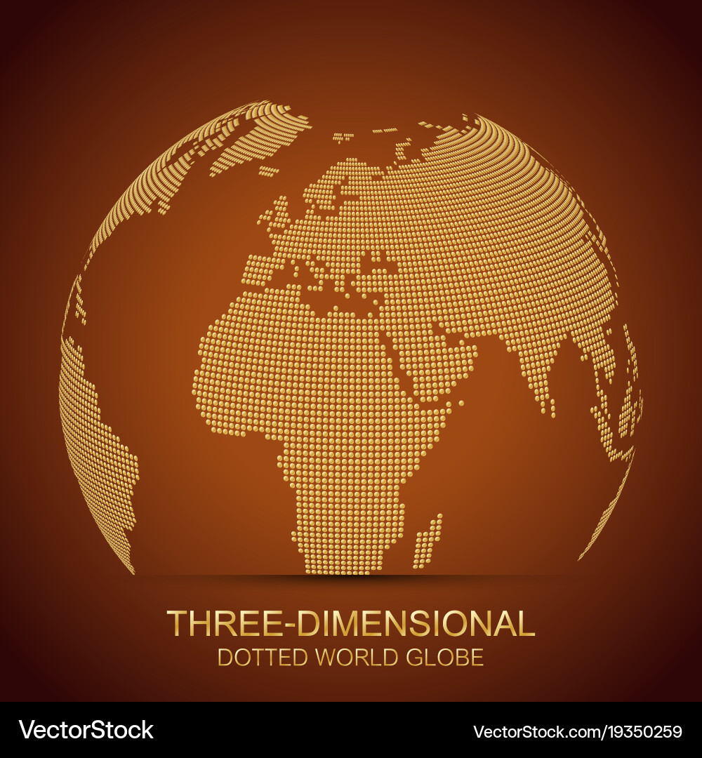 Three-dimensional abstract background planet vector image