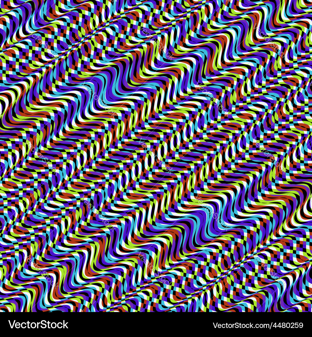 Wavy volume background pattern with optical vector image