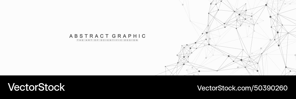 Abstract Tech Connection – Network Dots vector image