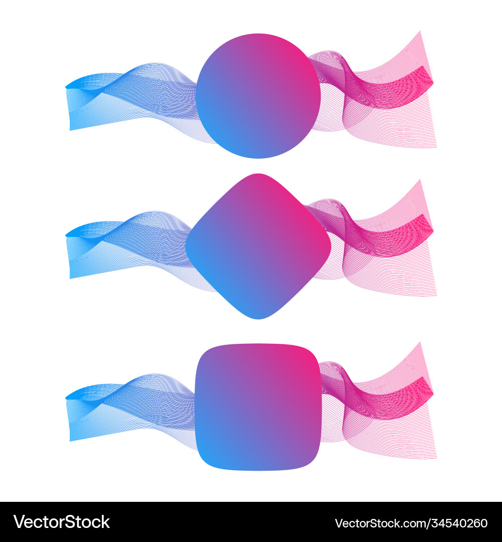Abstract wave many colored lines with place Abstract wave many colored lines with place vector image
