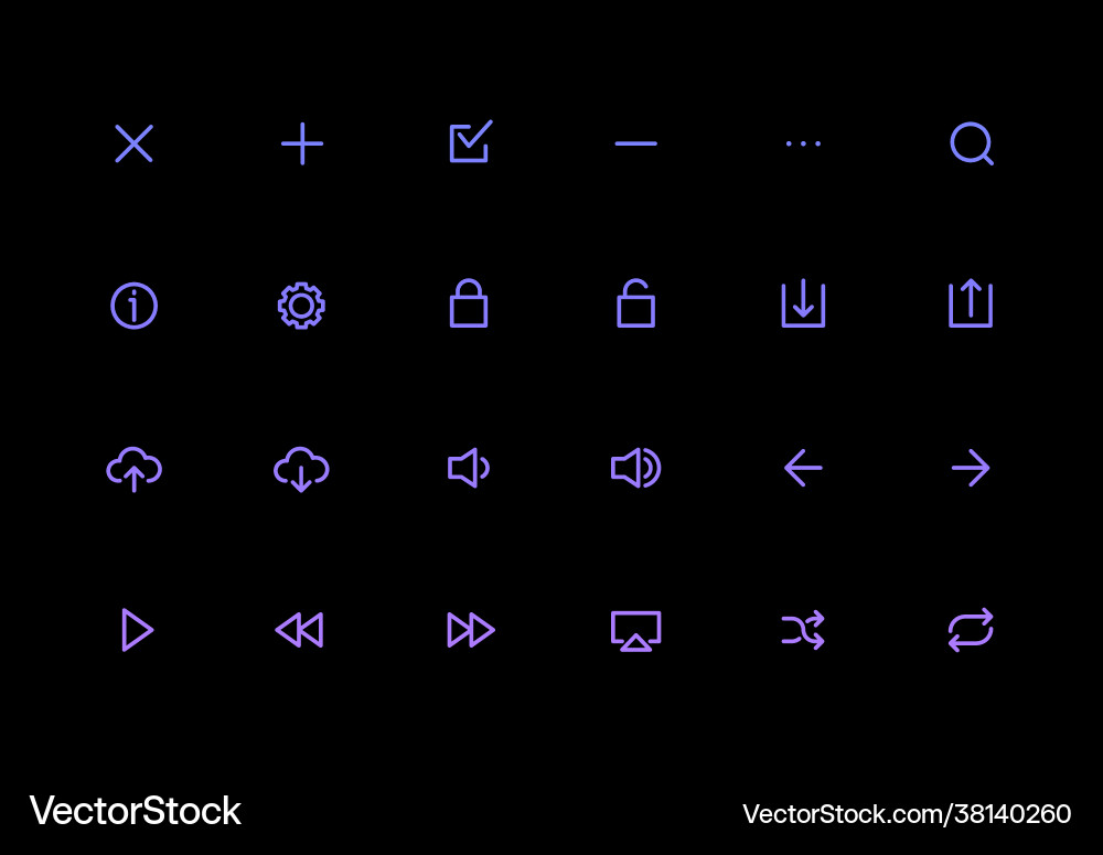 App-Steuersystem Benutzeroberfläche ui icon set App-Steuersystem Benutzeroberfläche ui icon set vektorbild