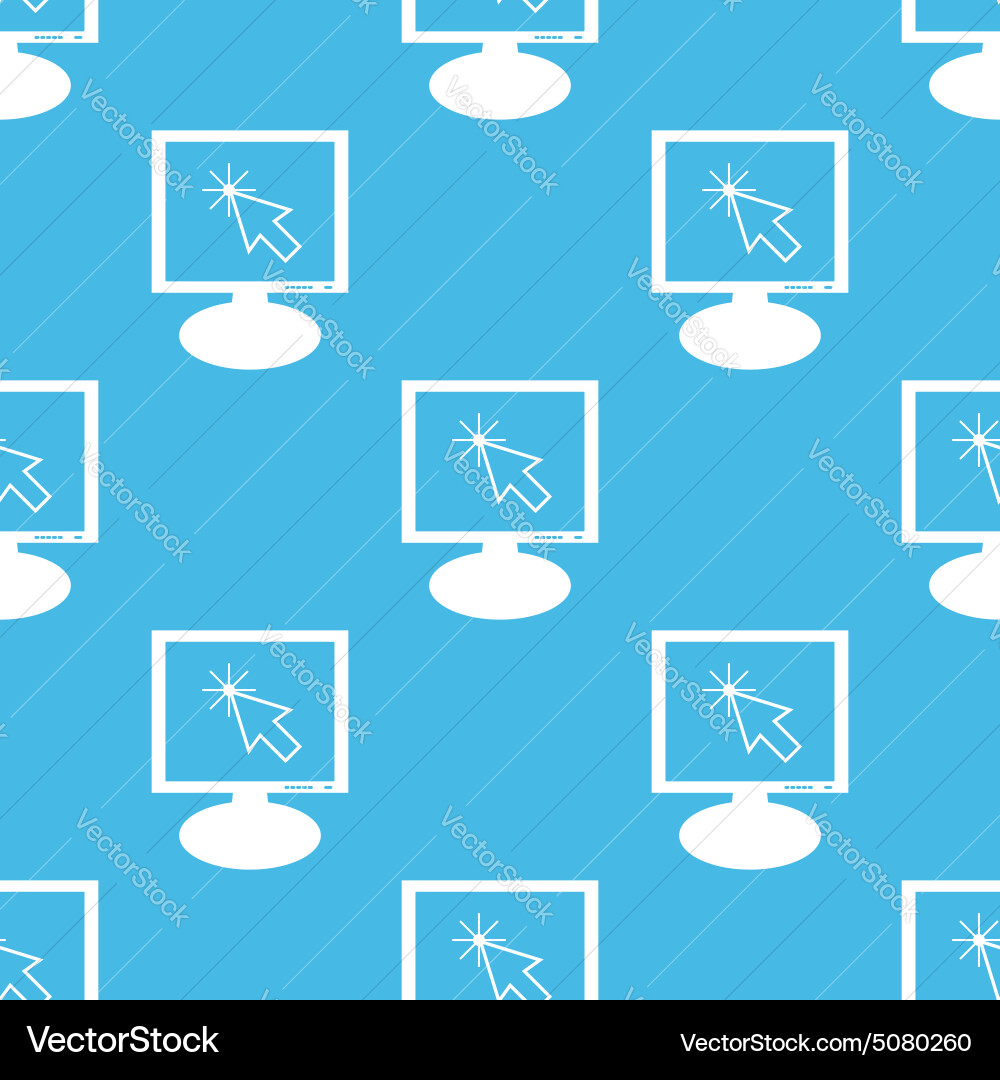 Arrow cursor monitor pattern vector image