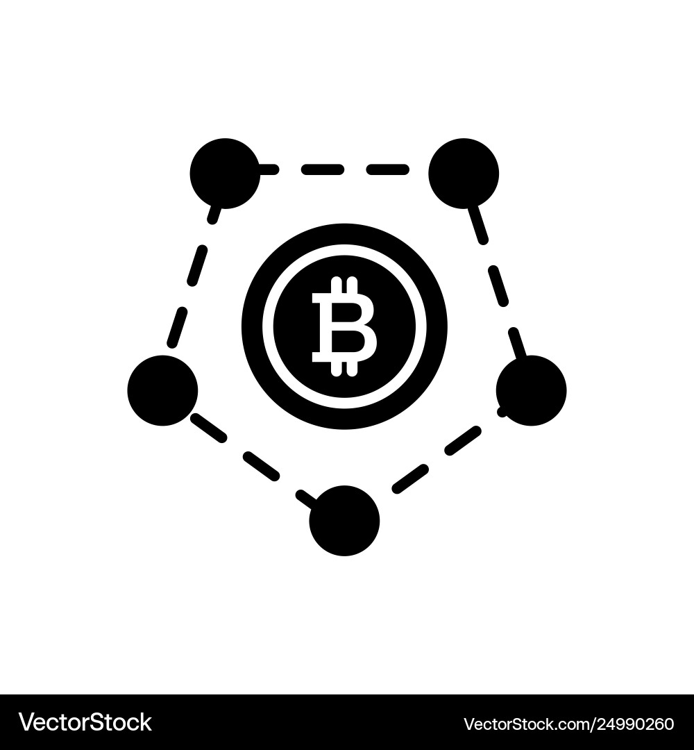 Bitcoin blockchain modern technology Bitcoin blockchain modern technology vector image