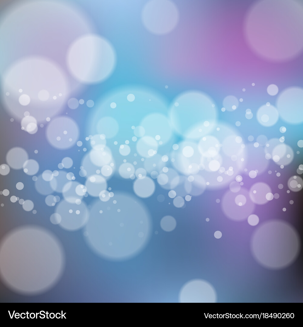 Blurred background with bokeh vector image