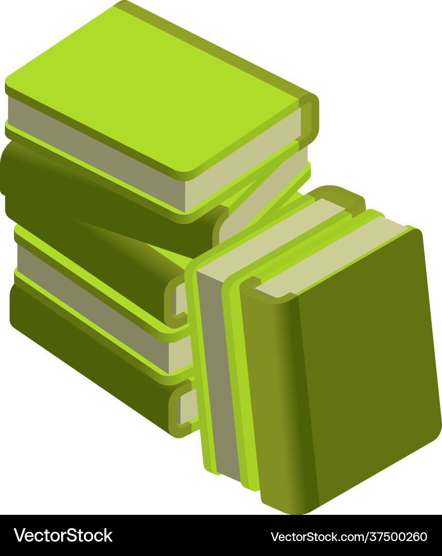 Books isometric Royalty Free Vector Image - VectorStock