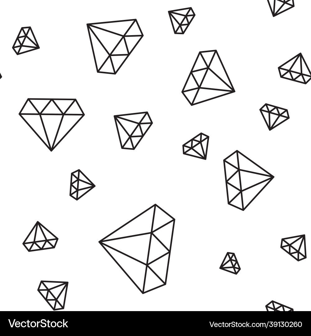 Diamond simple seamless pattern background Diamond simple seamless pattern background vector image