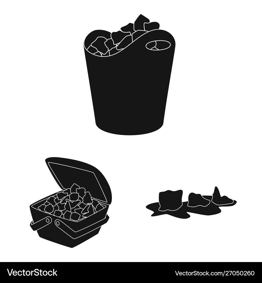 Isolated object cold and transparent symbol vector image