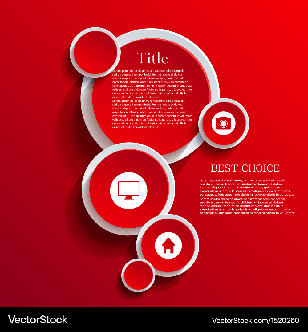 Modern Circular Background with Abstract Elements vector image