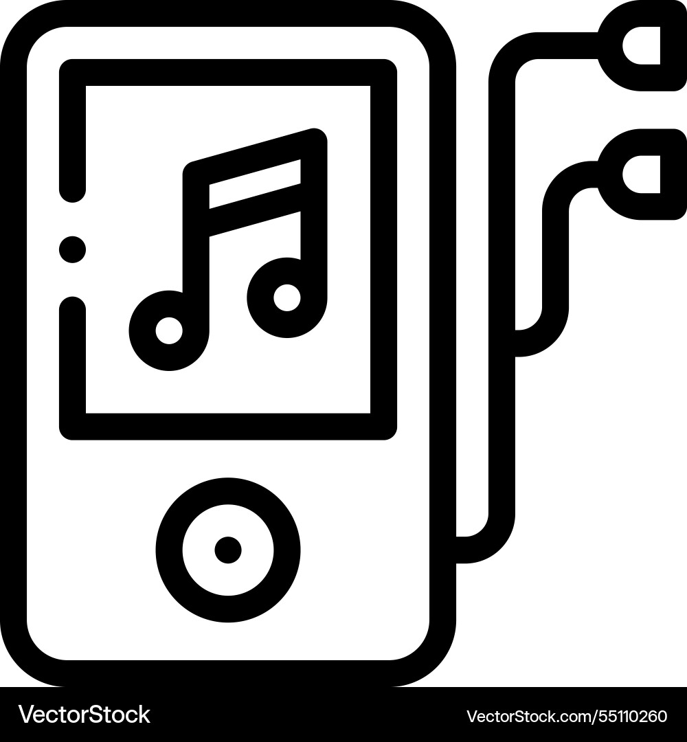 Mp icon thin linear style design isolated Mp icon thin linear style design isolated Vector Image
