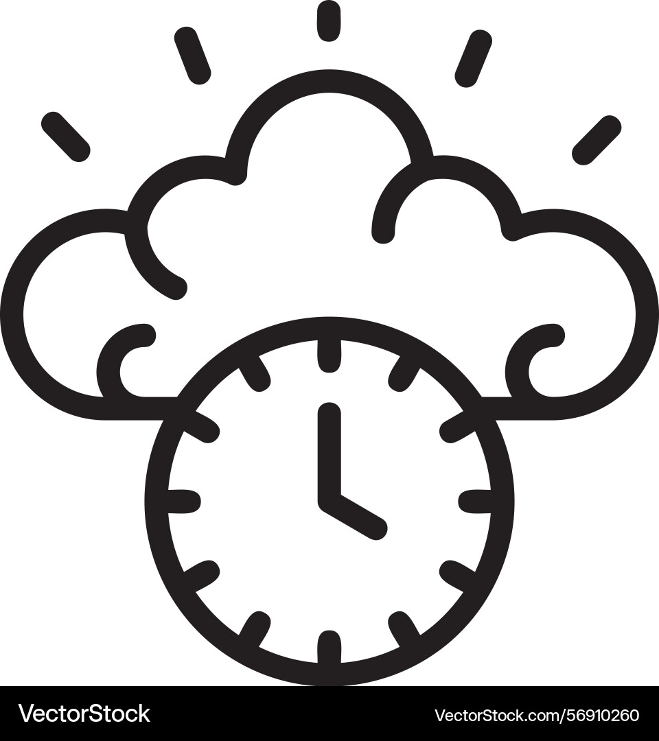 Quick smart linear style icon design vector image