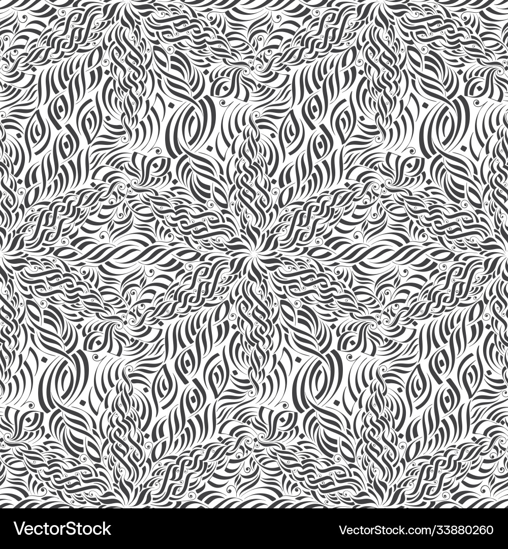 Seamless pattern with calligrahpic ornament Seamless pattern with calligrahpic ornament vector image