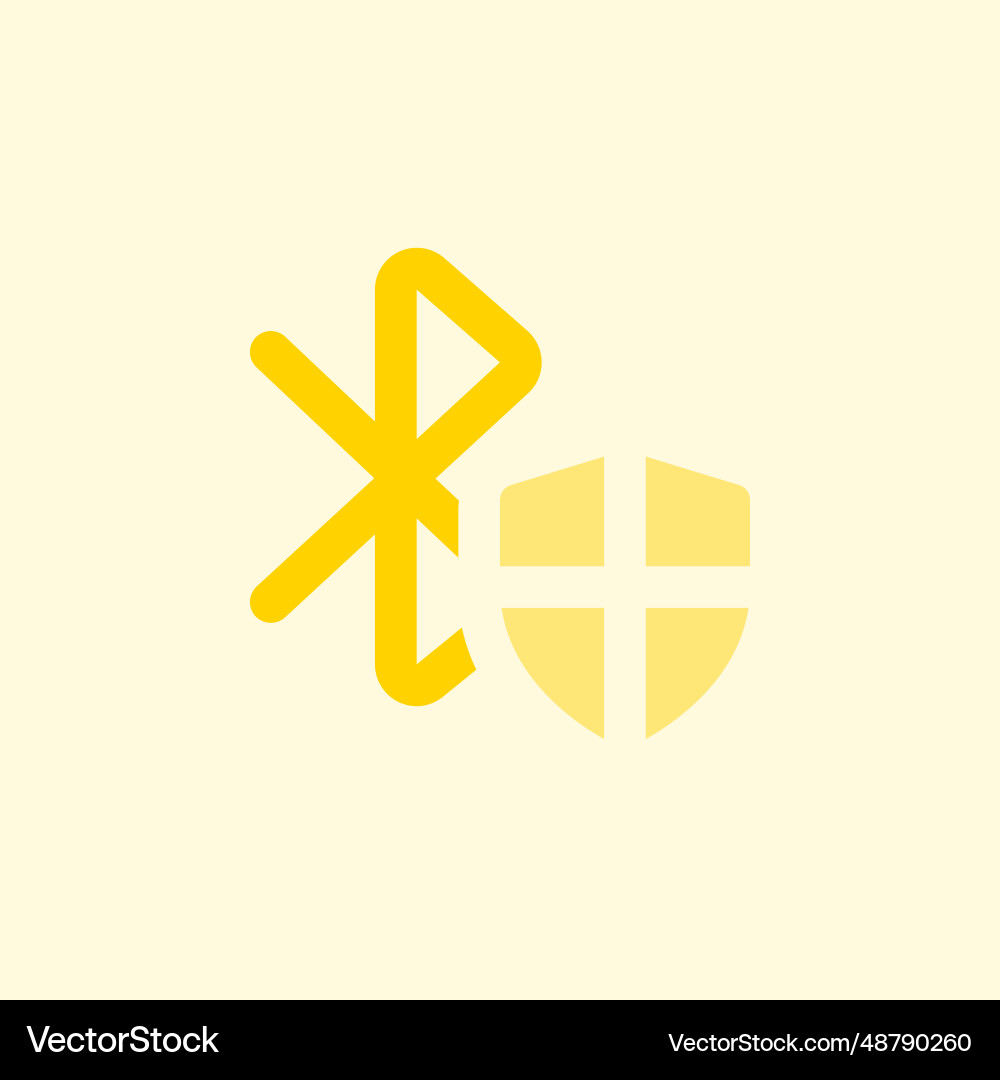 Services are encrypted via bluetooth security vector image