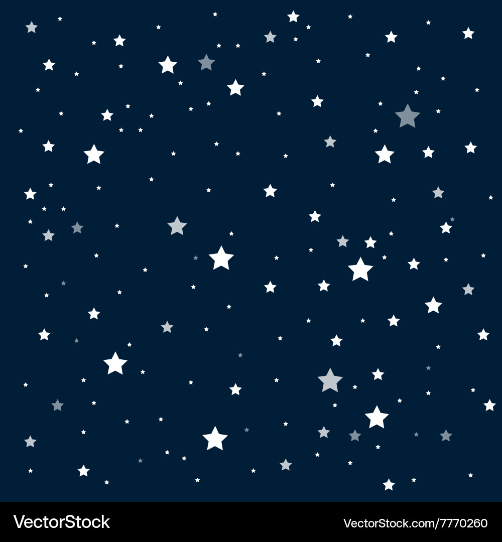 Starry Night Sky Background Royalty Free Vector Image