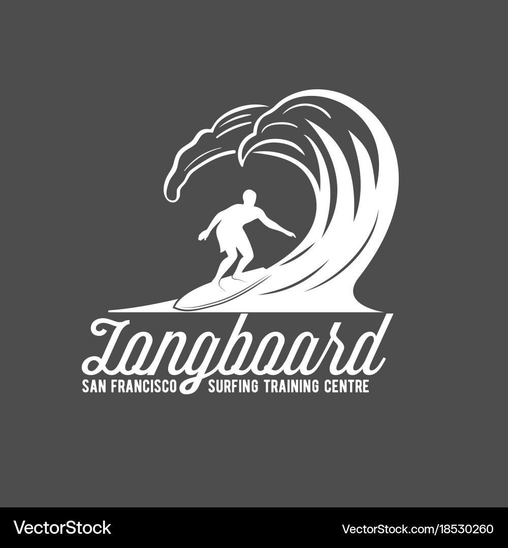 Vintage Surf Badge & Emblems Vector Image