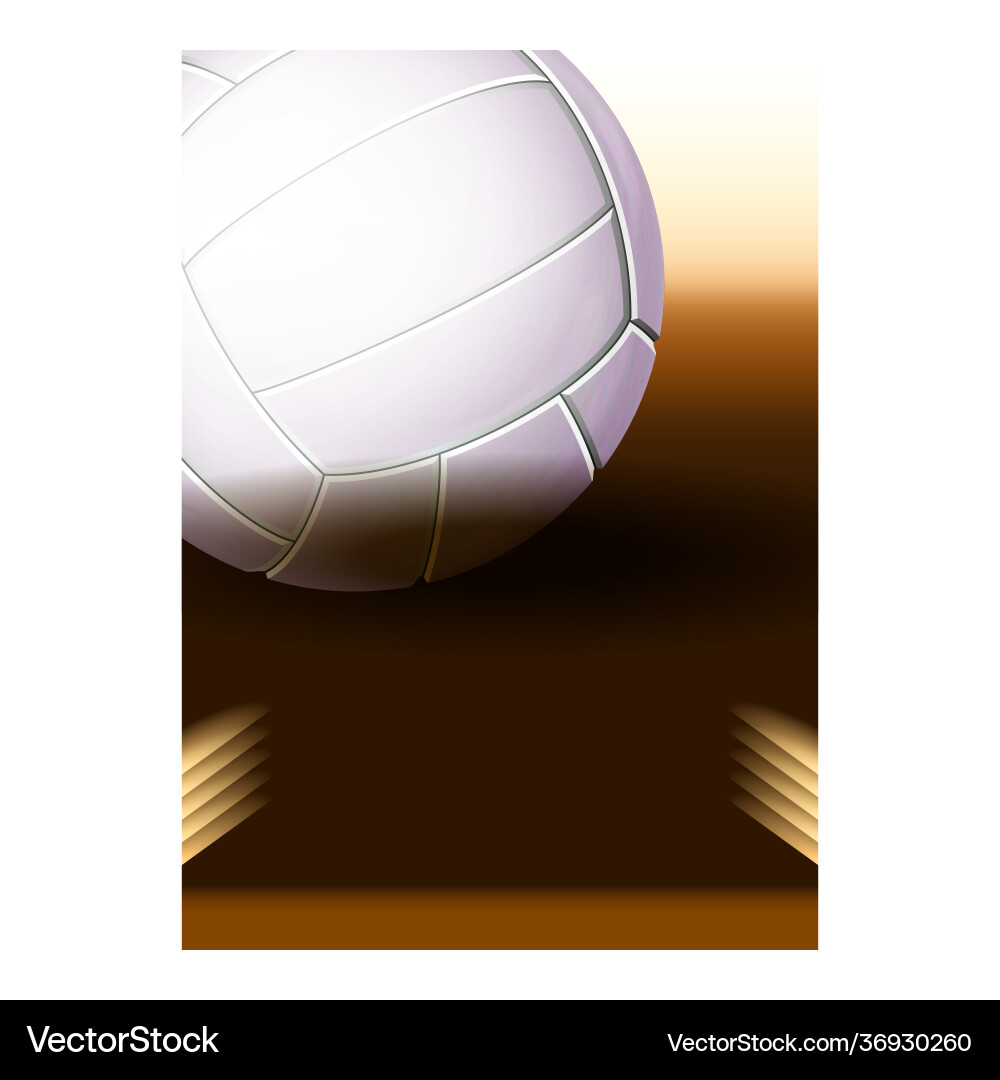 Volleyball sport world championship poster Volleyball sport world championship poster vector image