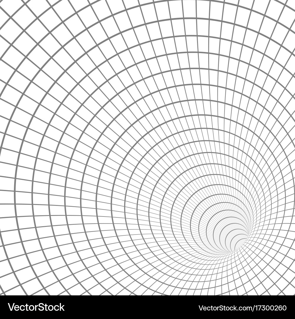 Wireframe Vortex Technology Background vector image