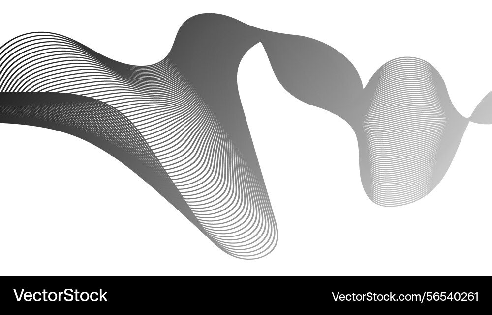 Abstract backdrop with grey wave gradient lines Abstract backdrop with grey wave gradient lines vector image