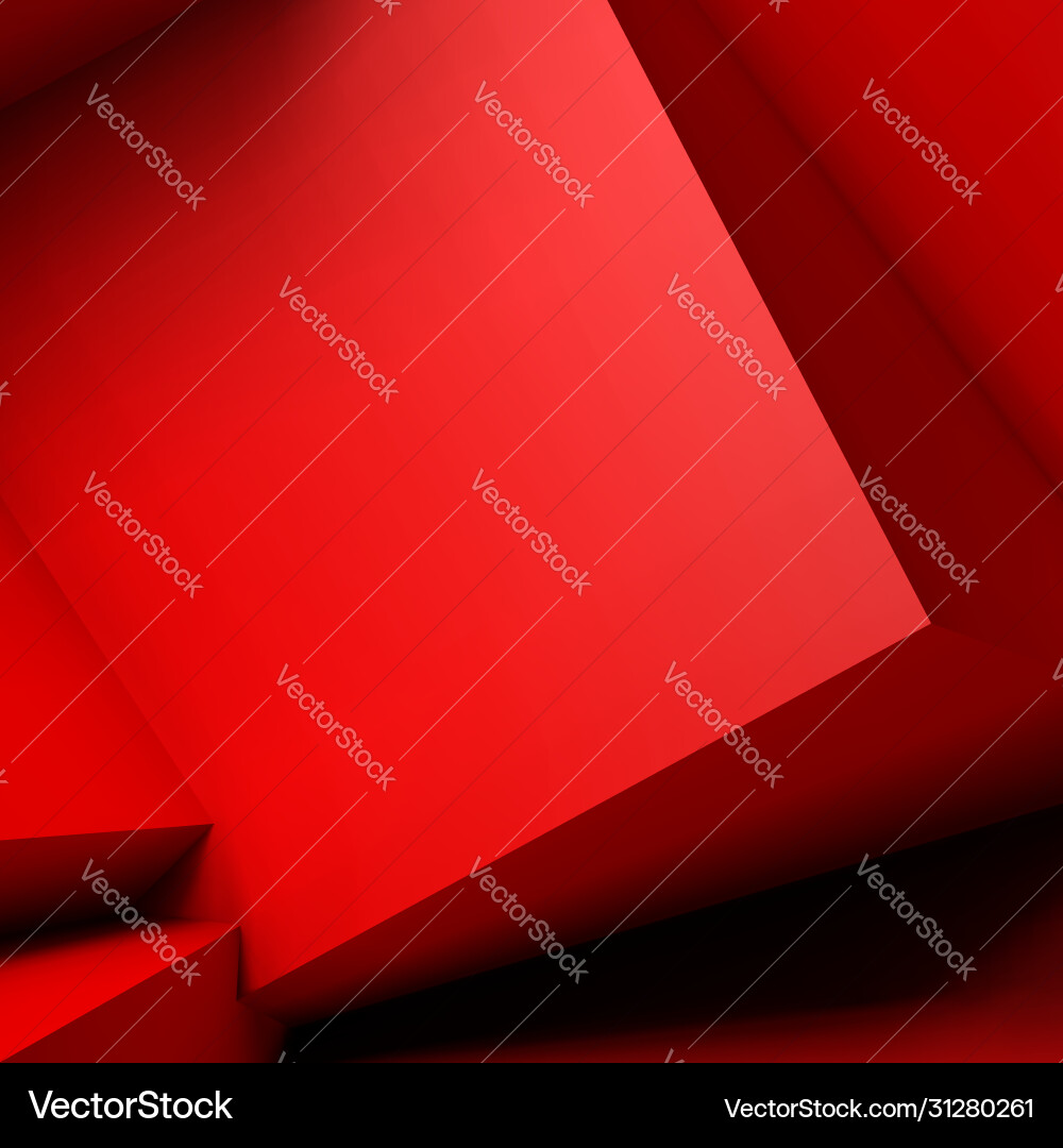 Abstract background with overlapping red cubes Abstract background with overlapping red cubes vector image