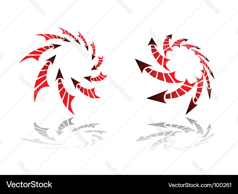 Design elements with arrows vector image