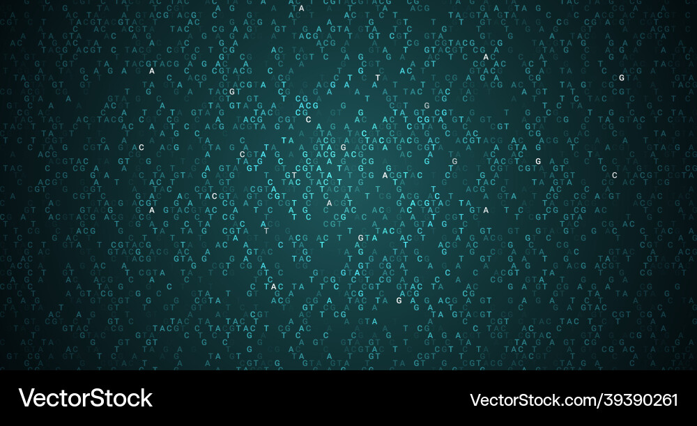 DNA Code Abstract Background Vector Image