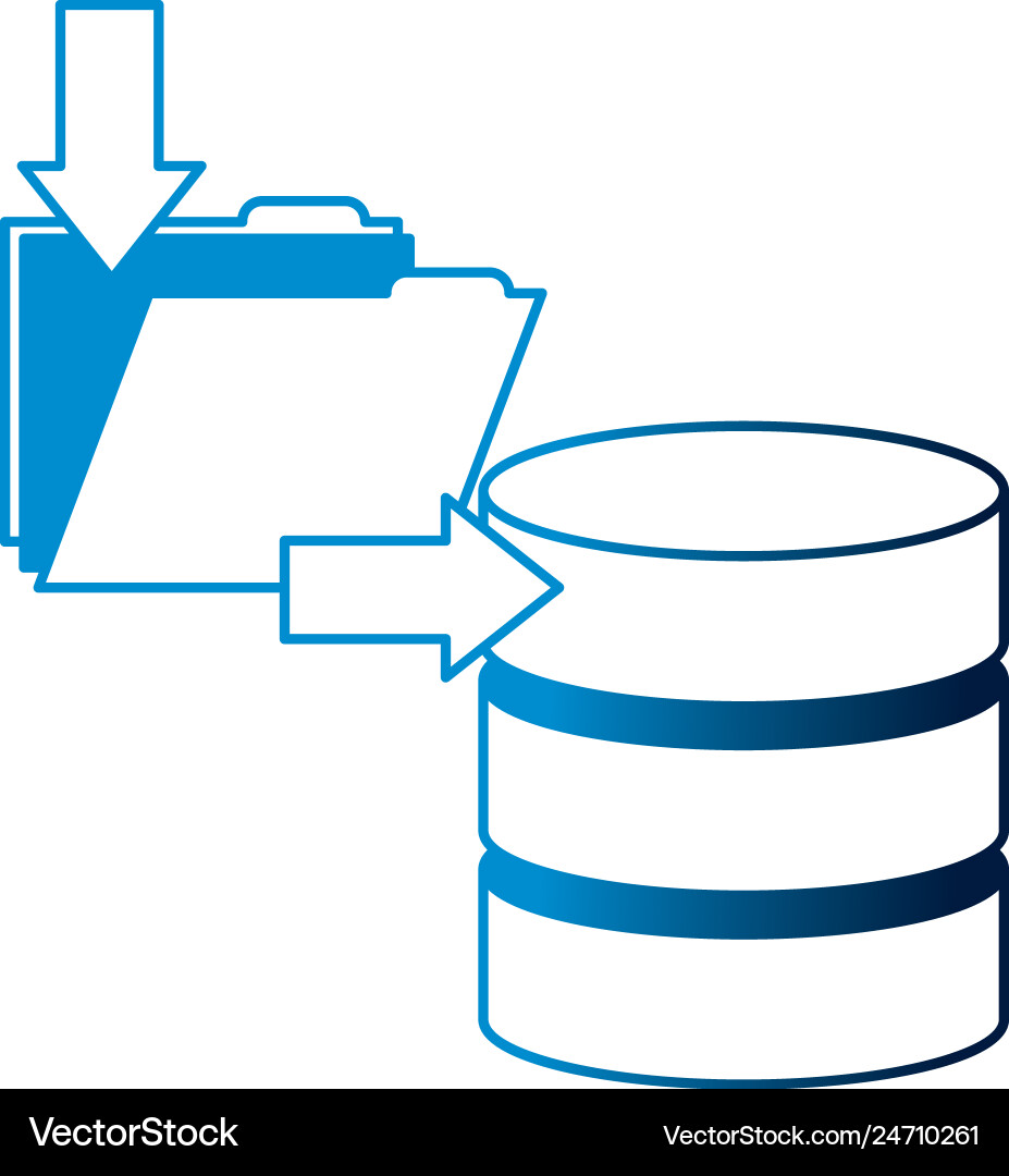 Download data folder file database server storage vector image