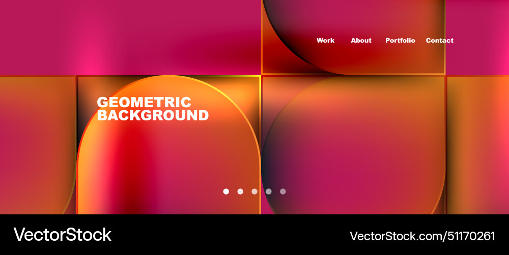 Geometric background with circles and squares Geometric background with circles and squares vector image