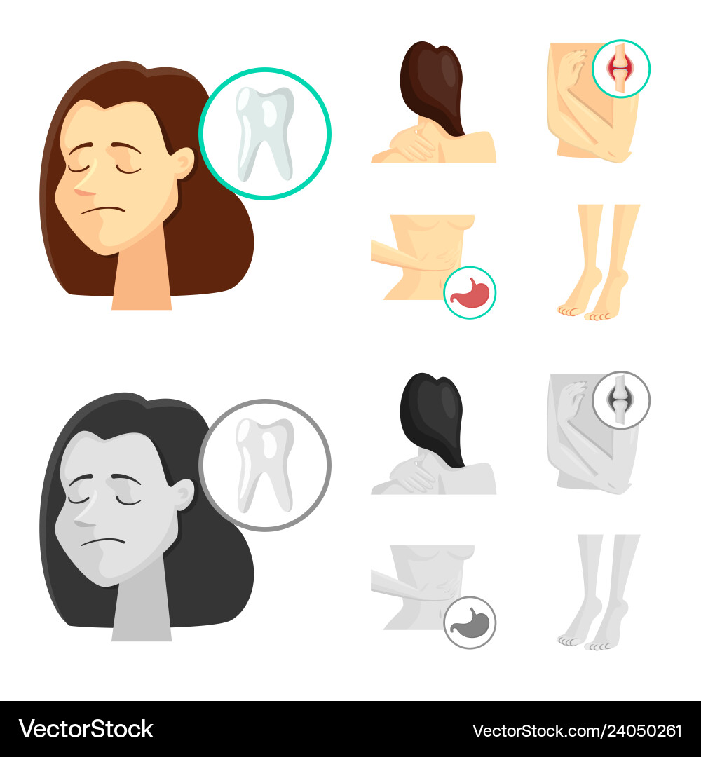 Isolated object of hospital and rendering icon Isolated object of hospital and rendering icon vector image