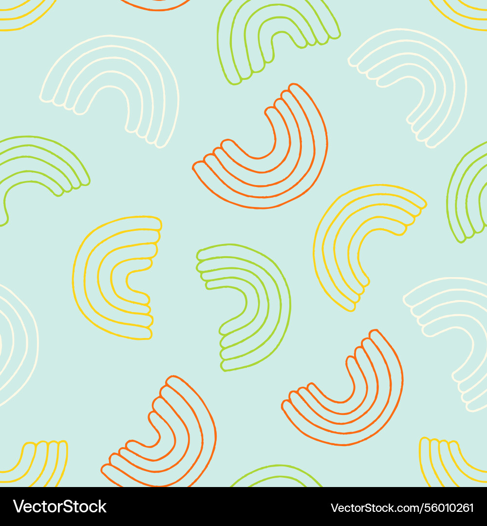 Outline Regenbogen nahtlose Muster Hintergrund Outline Regenbogen nahtlose Muster Hintergrund vektorbild