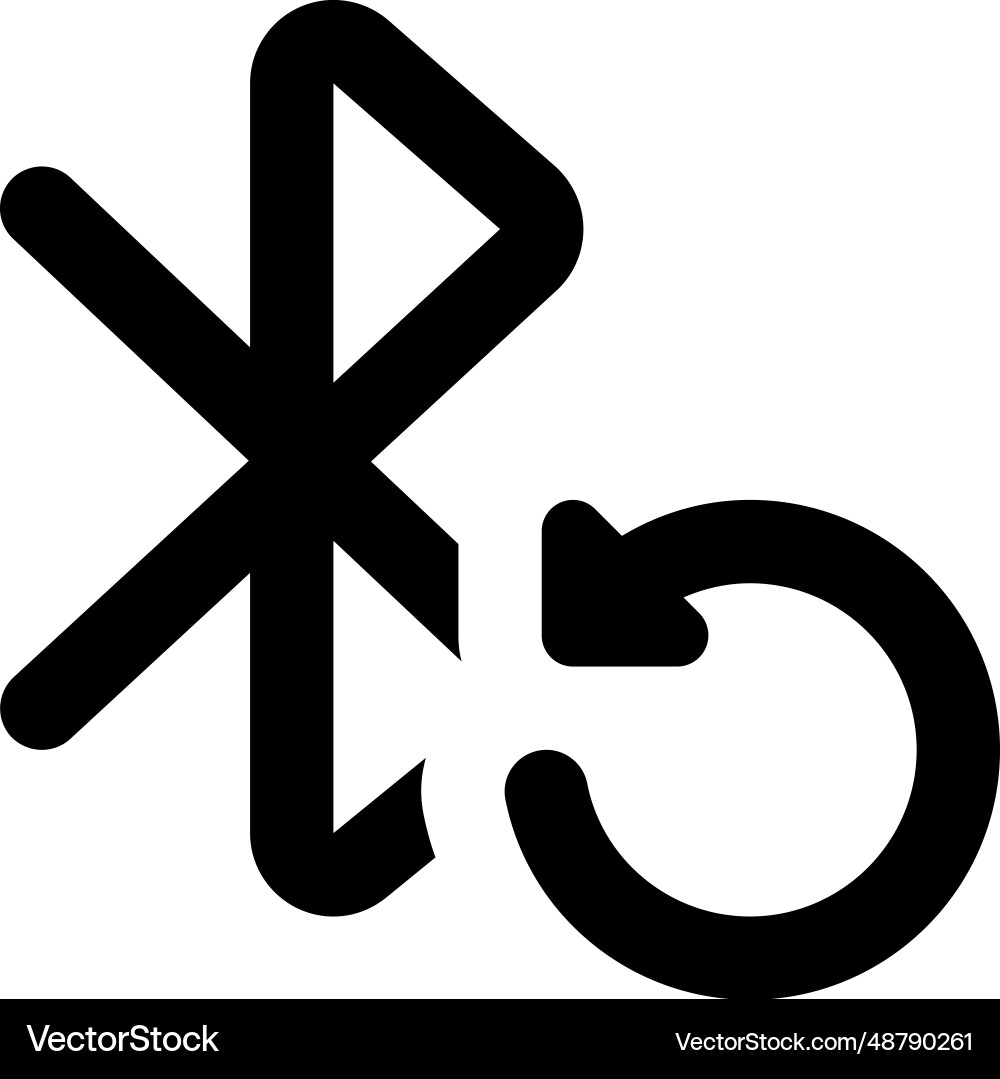 Reloading bluetooth for identify recognition Vector Image