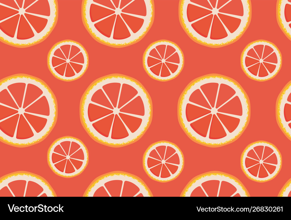 Seamless pattern with grapefruit slices Seamless pattern with grapefruit slices vector image