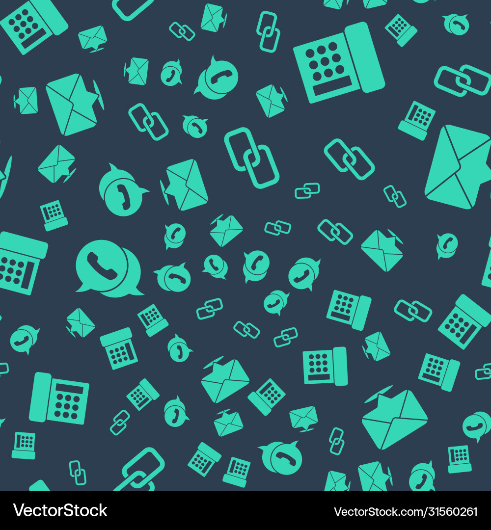 Set chain link telephone with speech Vector Image