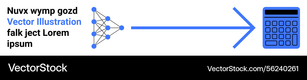 Visualisierung der Datenverarbeitung mit Netzknoten vektorbild