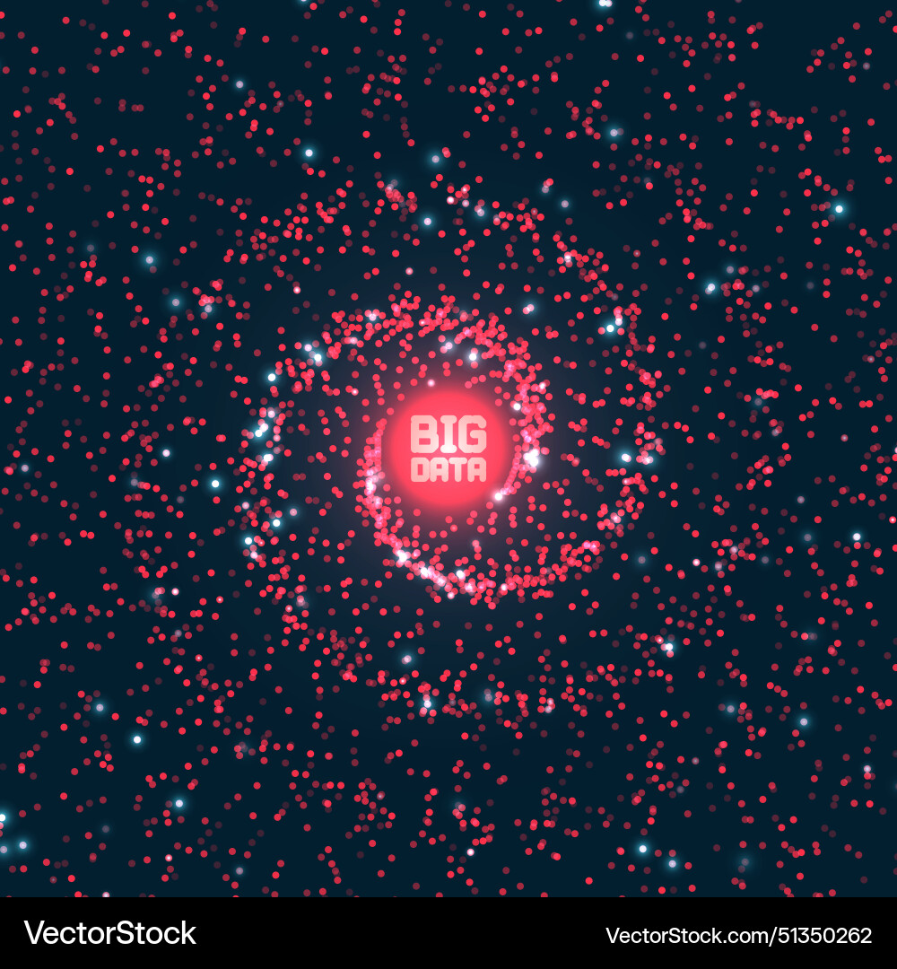 Abstract big data visualization Abstract big data visualization vector image
