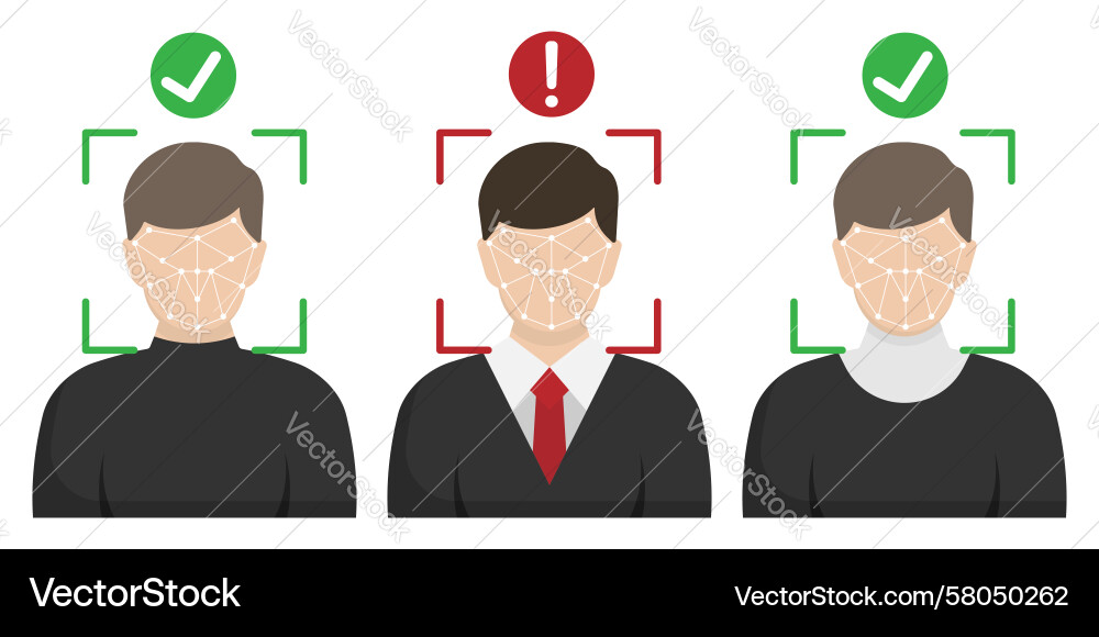 AI Fraud Detection & Verification Vector Image