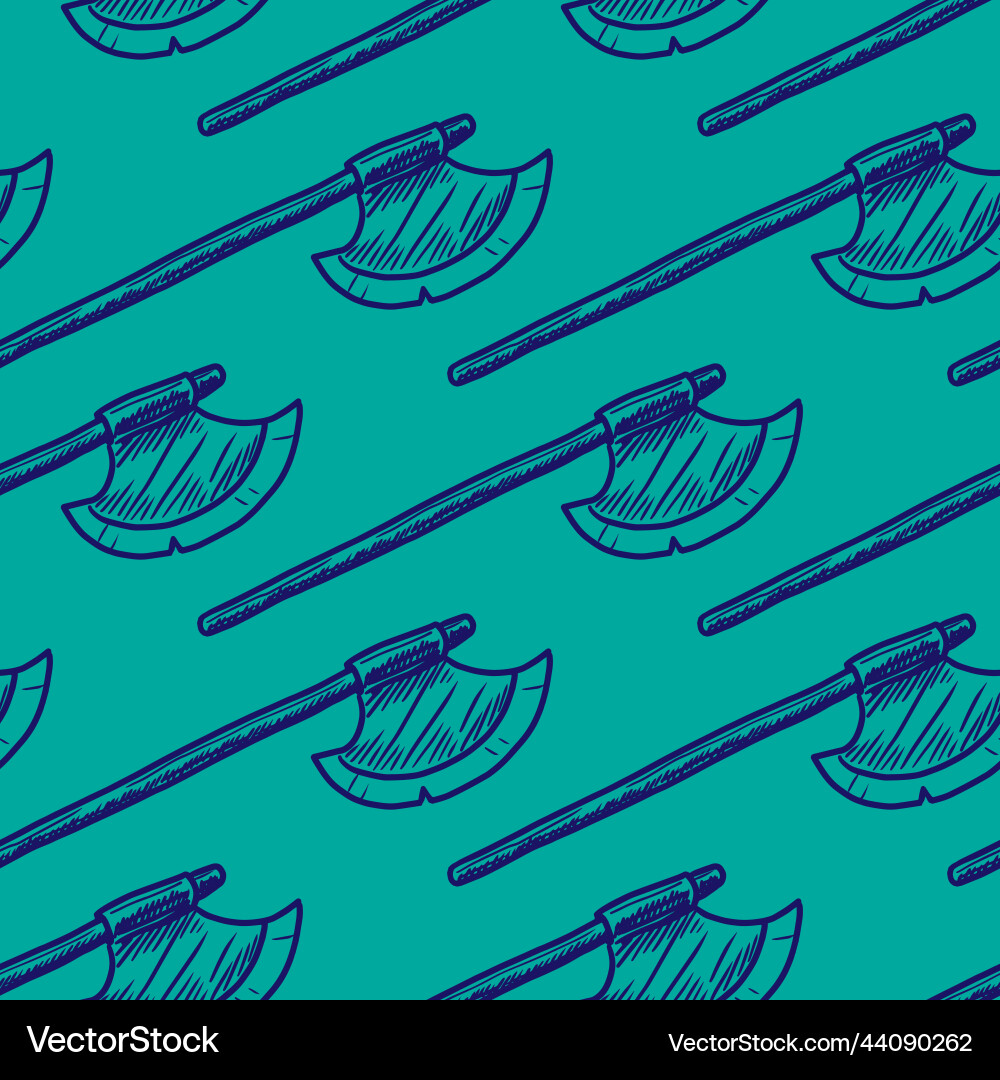 Axe seamless pattern for print or web design Axe seamless pattern for print or web design vector image