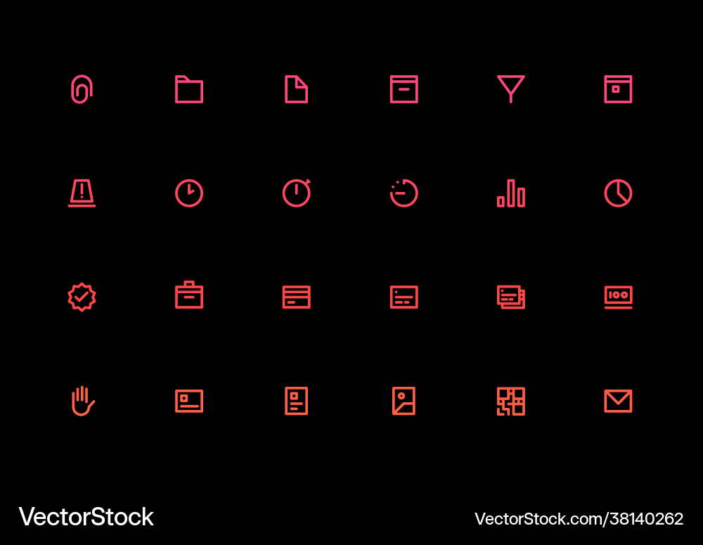 Business user interface ui icon set high quality Business user interface ui icon set high quality vector image