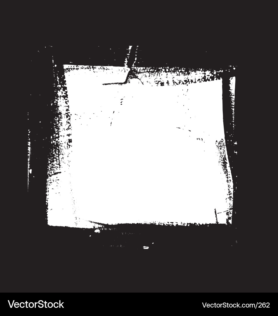 Dark Grunge Frame Vector Image