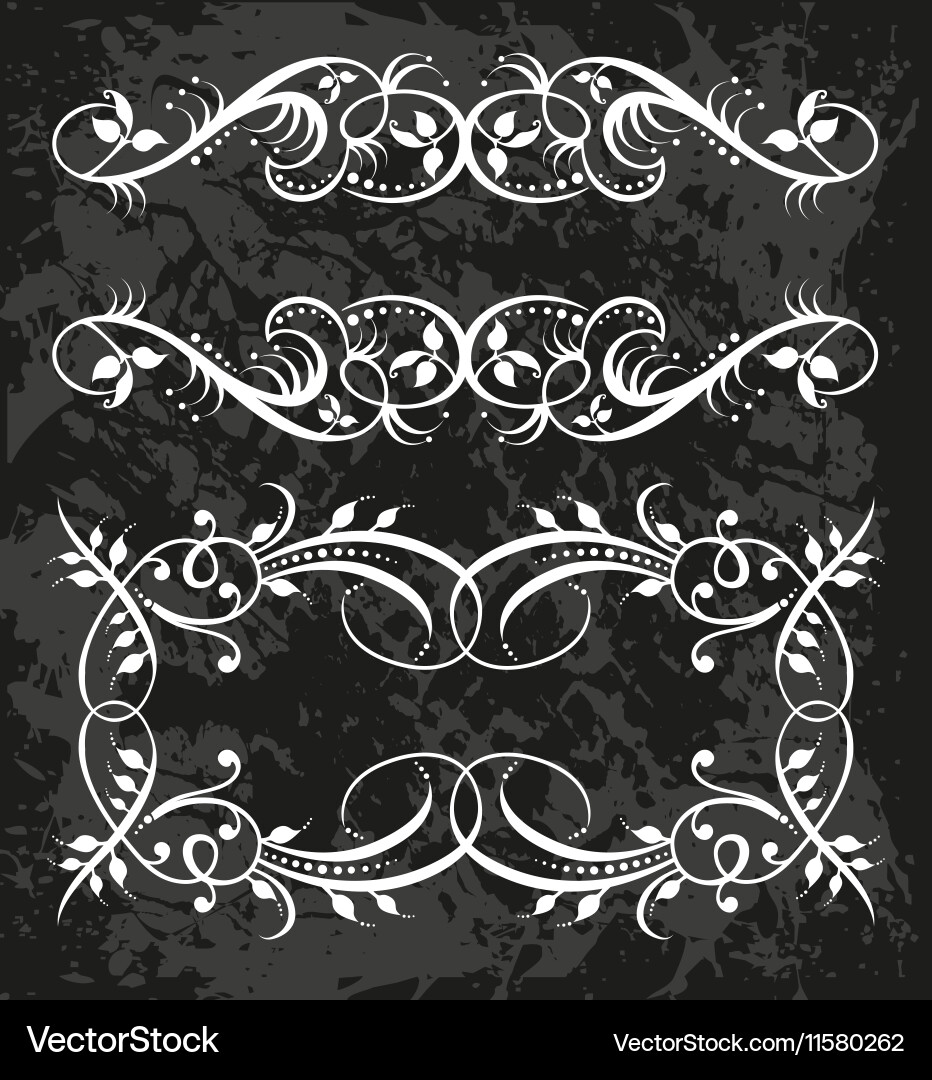 Decorative frame with pattern vector image