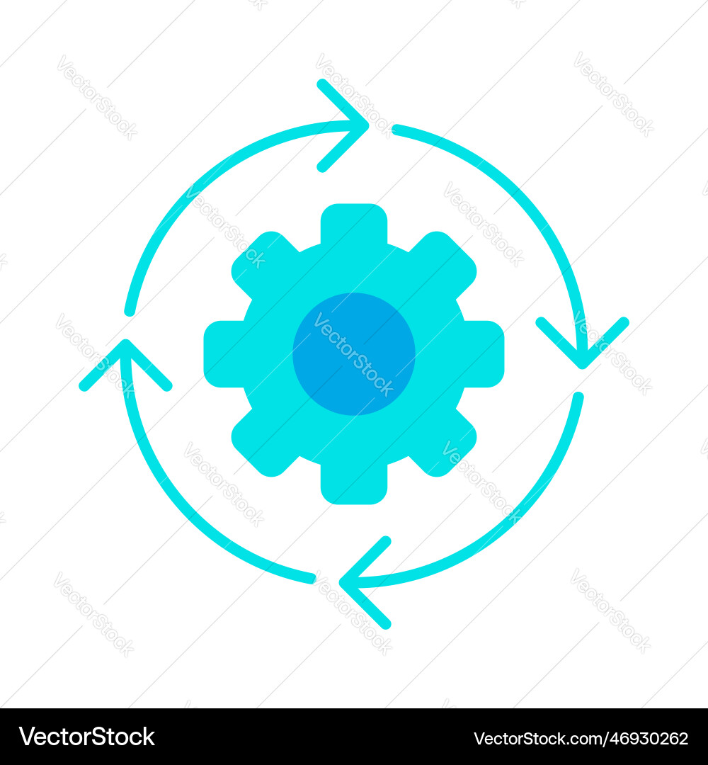 Reload progress system automation icon Vector Image