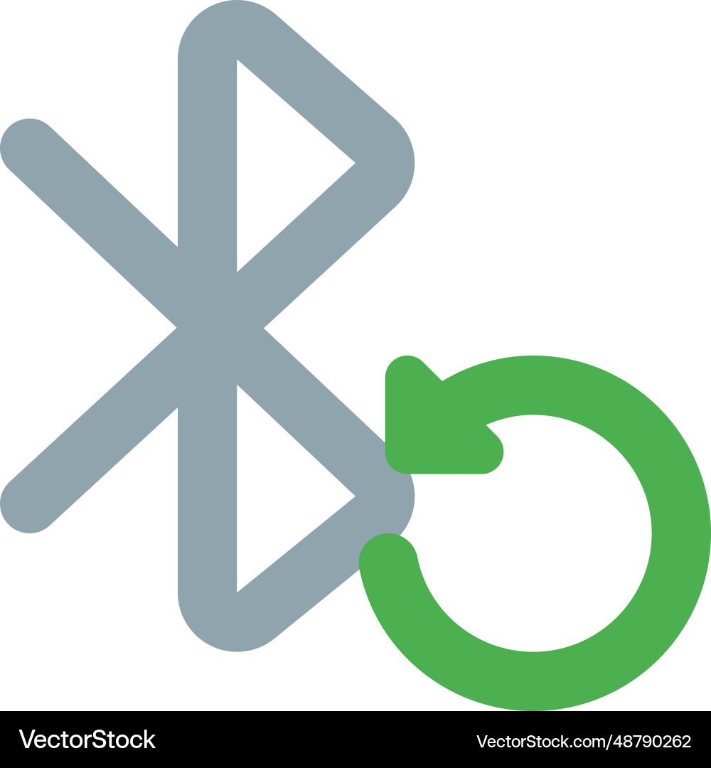Reloading bluetooth for identify recognition vector image